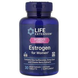 Life Extension, Women's Health, Female Estrogen, 30 Vegetable Tablets / Life Extension (라이프익스텐션), 여성 건강, 여성용 에스트로겐, 식물성 정제 30정