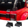 2PCS Soft Top Rear Window Clips Retainer Brackets Tailgate Bar