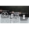 3D Laser Glass Crystal Cube Layout: Large Rings with Your