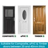 Keypak 12 inch (30.6cm) Door Letterbox - Fits 20-40mm Doors,