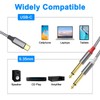 XMSJSIY USB C to 6.35mm Cable Type C to Dual