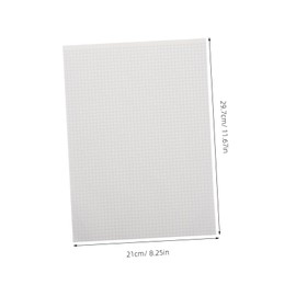 SEWACC 40sheets Portable Graph Paper Notebook Thick Grid Paper Pad for Students Tearable for Math Engineering Organized Layout for Writing Drawing