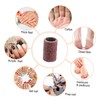 Healeved 300pcs Nail Drill Sanding Bands Set Grits 80# 120#