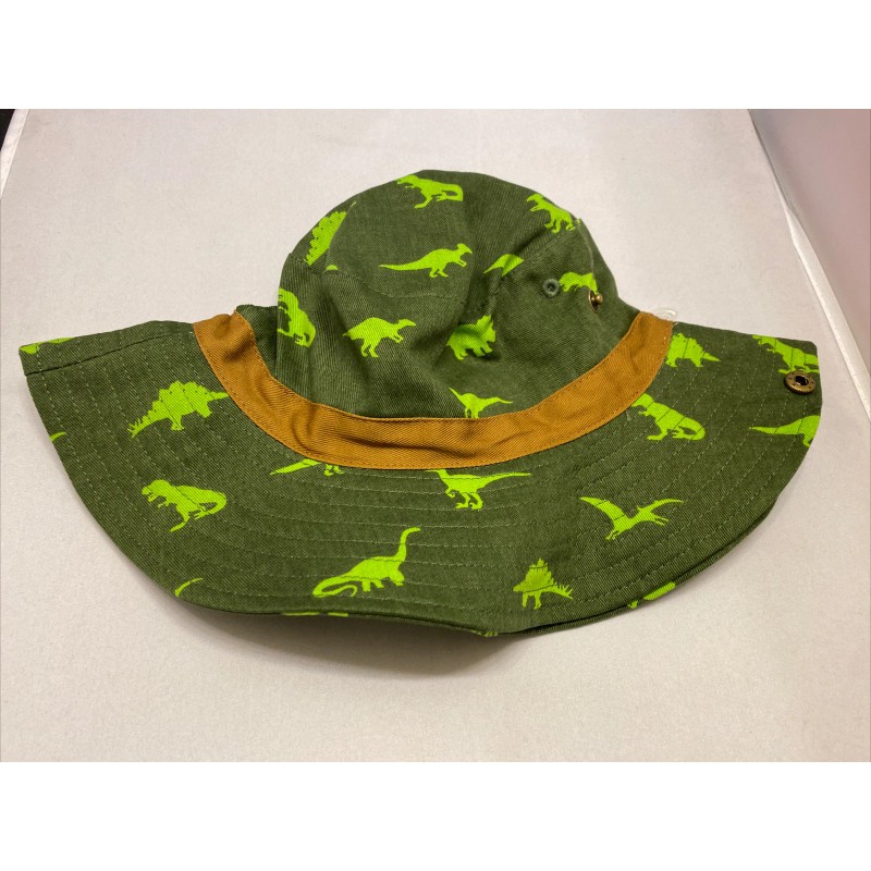 Wonder Nation Boys Sun Hat Bucket One Size Green Dino