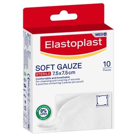 Elastoplast Soft Gauze (7.5cm X 7.5cm) X 10