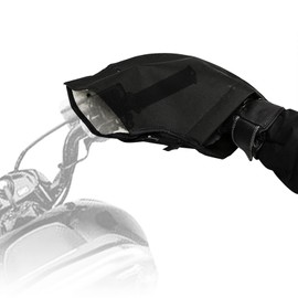 Handlebar Gloves Motorcycle Handlebar Warmers Winter Handlebar Gloves Universal Motorcycle Handlebar Cuff Hand Warmer Reflective Gloves Thick Plush Handlebar Sleeves Waterproof Gloves Bicycle Scooter