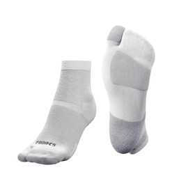 PODOKS - Comfort socks for men and women, biomechanical socks, technical, anti-blister padding, compression socks, relieve tired feet, White