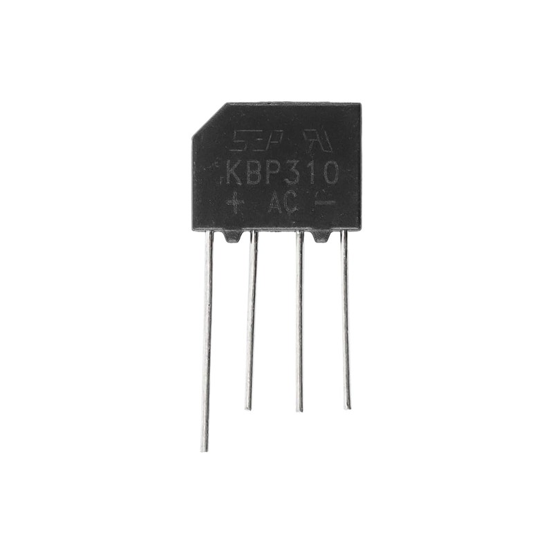 Gurtt 10pcs KBP310 Bridge Rectifier Diode Single Phase, 1000 V/3A,Full