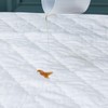 NUZAMAS Waterproof Solid Color Super Single Quilted Embossed Mattress Protector