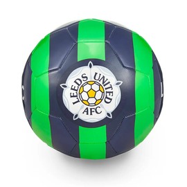 Compatible with Leeds United Away Football, Size 5, Navy Blue and Green with Yorkshire Rose Crest