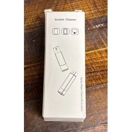 All In One Portable Screen Cleaner Spray Microfiber Wipe Cleaning Kit Black