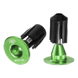 sourcing map Bar End Plugs 6061 Aluminum Handlebar End Caps Bike Plugs 0.7oz Expanding Locking for MTB Road BMX Fixed Gear Bike, Green