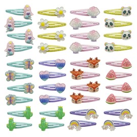 40pcs Cute Cartoon Hair Pins Kids Hair Pins Colorful Girls Hair Accessories Hair Accessories Hair Accessories