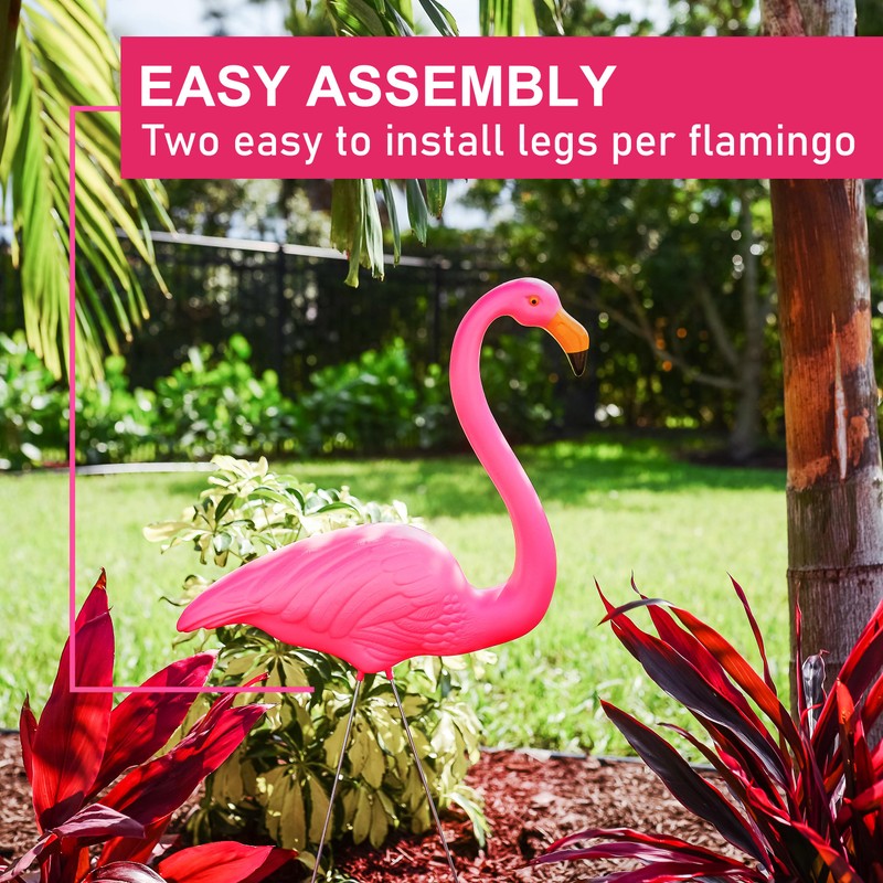 Galashield Pink Flamingo Yard Decorations Pack of 2 Flamingo Decor