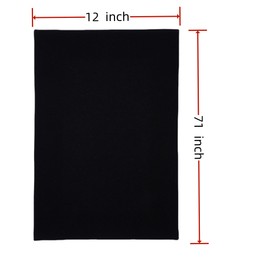 surrylake Mens Winter Scarf Soft Warm Long Cashmere Scarf Long Stylish Solid Color Scarves for Men (black)