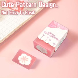 6 Pcs Cute Rubbers, Erasers Rubbers Erasers Pencil Eraser Pastel Rubbers Erasers Creative Eraser for Kids Pencil Rubber for School, Office, Home(3 Styles)