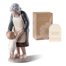 Storieme Storieme Gifts for Grandma: Great Nana Gift Mothers Day Christmas Birthday Presents for Granny Hand-Painted Nan Figurine Home Decoration Ornaments