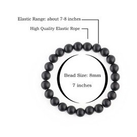 Ouubuuy Bracelet, 8 mm Gemstone, Healing Stones Bracelet for Women, Chakra Yoga Bracelet, Couple/Friendship/Partner Bracelets, Stone