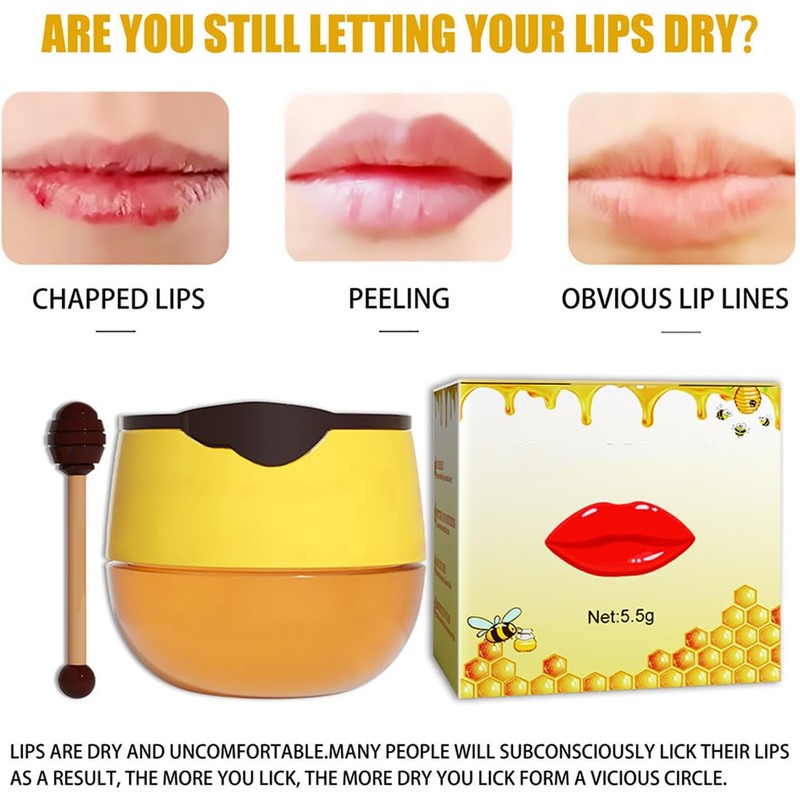 Mascarilla Labial para Dormir 5.5g de Cera, para Mujeres y
