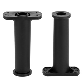 QWORK® Set of 2 height-adjustable furniture feet with base, height 15 cm to 25 cm, diameter 3.8 cm, ideal for beds, sofas and more