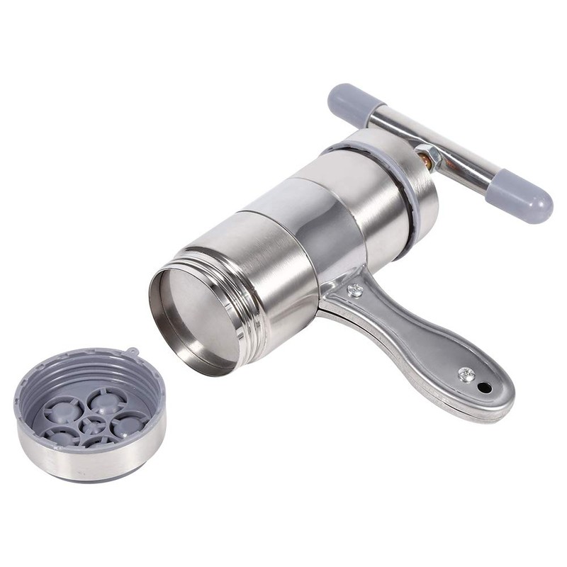 Stainless Steel Pasta Noodle Maker, Portable Manual Operated Noodle Press