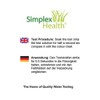 SimplexHealth Wasser pH Teststreifen von 0-14 (100 Stück) Säure Basen