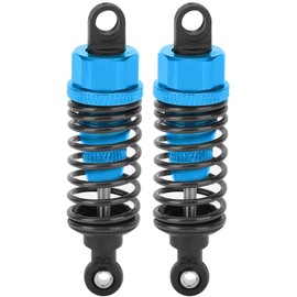 2 x 70 mm RC Car Shock Absorber, Adjustable Metal RC Car Spring Damper, RC Shock Absorber, Compatible with Traxxas Slash 2WD RC Cars (Blue) Accessories for Model Cars, Model Toys