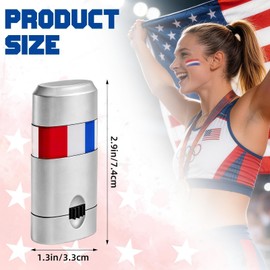 4 Pack Red White Blue Face Paint Sticks, USA Patriotic Body Paint for Football, Baseball, Softball Games, 4th of July Accessories, Sports Eye Black, Halloween Cosplay Makeup for Kids and Adults