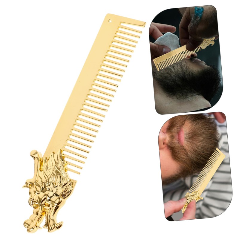 TOVINANNA Beard Mustache Styling Tool Small Metal Combs for Men