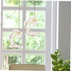 KONTONTY Unique Crystal Window Moon Pendant Decorative Hanging for Living
