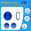 12 Pack Pool Cover Weights with Hooks, Leakproof PVC Pool