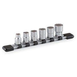 Tone Socket Set (12 Corners with Holder) HD306, Insertion Angle 0.3 inch (9.5 mm) (3/8 inch), 6 Pieces