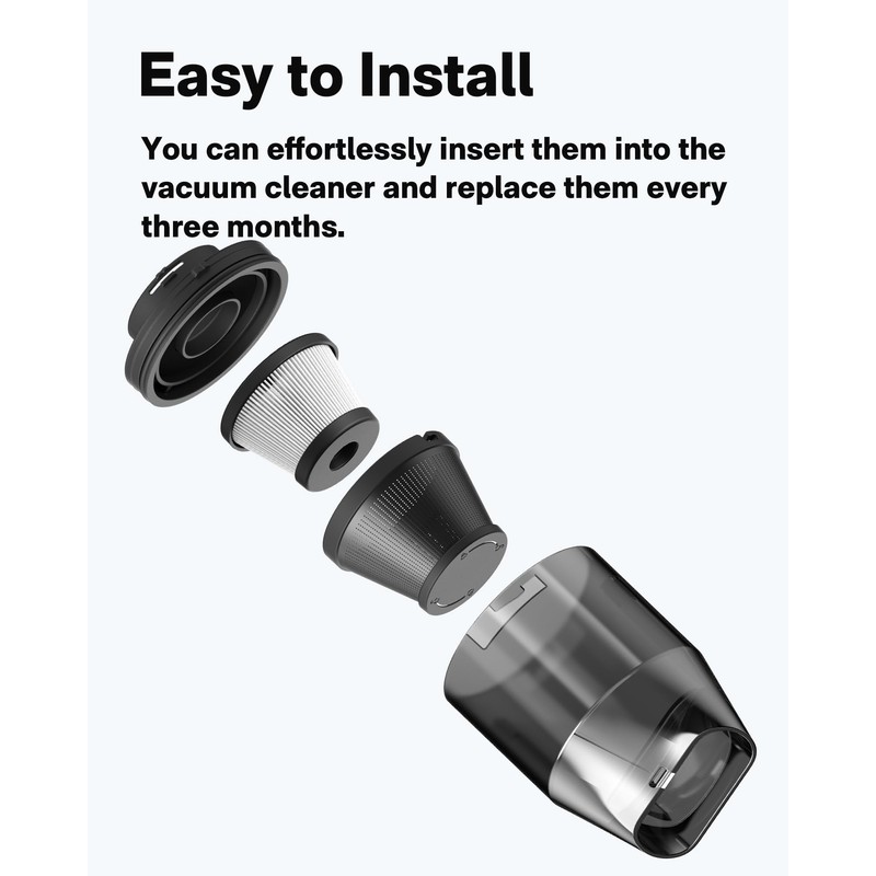 HOTO 4PCS HEPA Filters for Compressed Air Duster