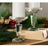 Set of (2) 6"" Faceted Glass Pedestals by Valerie in