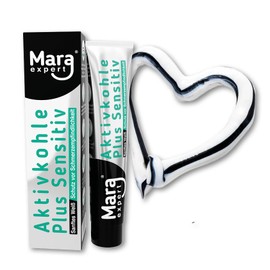 AKTIVKOHLE & SENSITIVE medizinische Zahnpasta von MARA EXPERT | Natürlich Weisse Zähne | Charcoal | Aktiv Kohle Zahnaufheller für empfindliche Zähne