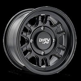 Dirty Life Canyon Sport Sxs (9310S) Matte Black Wheel with Non Chrome (17 x 17. inches /1 x 15 inches, 13 inches Offset)