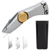 lizenoz Silver Retractable Utility Roofing Knife, Heavy Duty Utility Knife