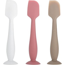 3 Pack Baby Diaper Cream Spatula Applicator, Soft Silicone Butt paste Spatula Diaper Cream Brush with Suction Cup Base