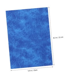 DOITOOL 6pcs DIY Leather Fabric Denim Leather Suit Kit Fashion Sewing Material