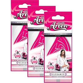 AREON Car Air Freshener MON Elegance. Pack of 3. Enjoy Your Enviroment.
