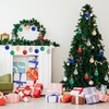 Pack of 100 Mini Christmas Baubles Set, Christmas Glitter, Tree