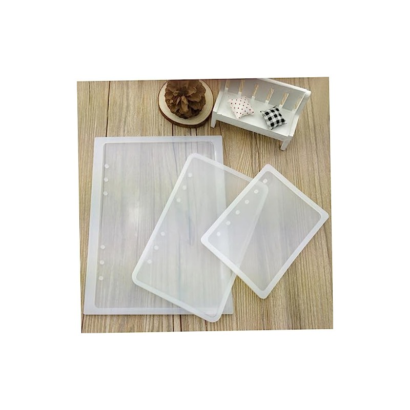 SEWACC 9piezas Molde De Silicona Para Libretas Molde Transparente De