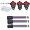 16mm Push Button Switch Square Cap 1NO 1NC SPDT ON/Off