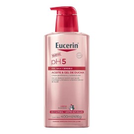 Eucerin PH5 Gel y Aceite de Baño 400ml - Limpia suavemente y protege la barrera natural de la piel