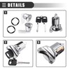 Motoforti Ignition Switch Lock Cylinder, Door Lock Cylinder Kit, for