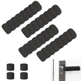 Pack of 4 Door Handle Buffers, Door Handle Protection, Foam Door Handle, Children Baby Safety Door Handle, Soft Foam Handle Protection, Wall Protection, Door Handle, Antistatic for Protection of Walls