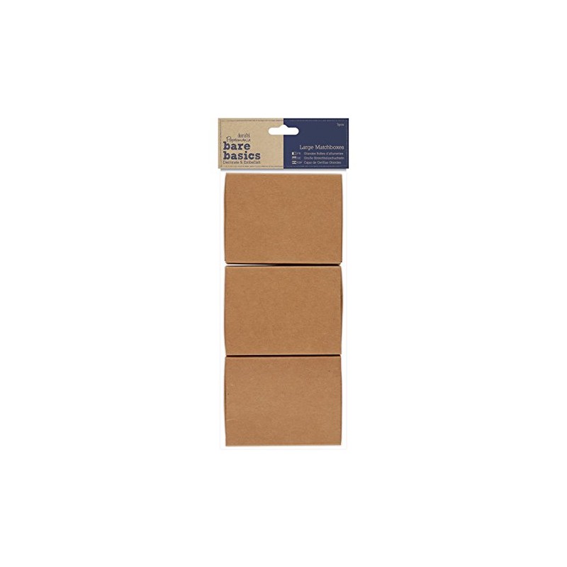 Papermania Large Matchboxes - 3 Pieces, Brown