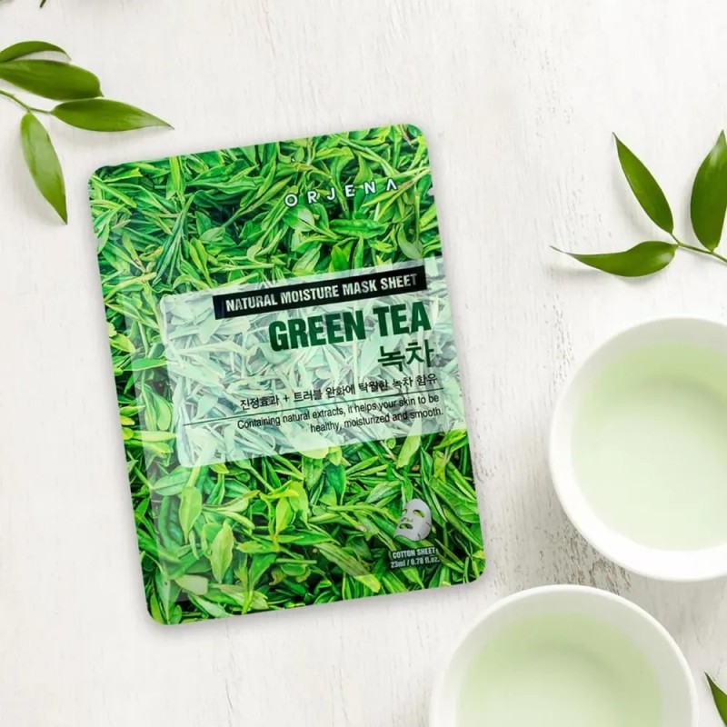 Mascarilla Facial Orjena Con Té Verde 10 Piezas