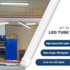 JESLED T8 T10 T12 8FT LED Light Bulbs, 50W 6000LM,