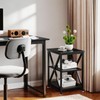 TooCust Square End Table with Storage Shelf, 16" D X